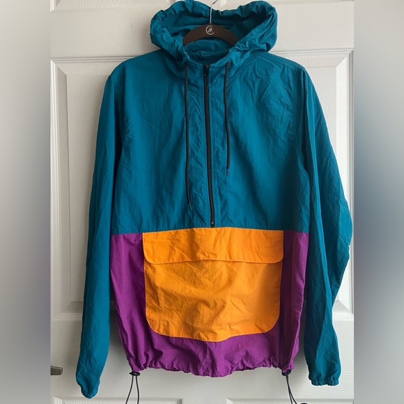 No Boundaries Other - Windbreaker Jacket Size XS Anorak Half Zip Color block